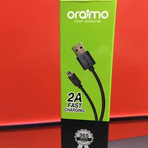 کابل شارژ oraimoمدل 365فست شارژ و دیتا داردر  بسته  بندی شیککیفیت بسیارعالی